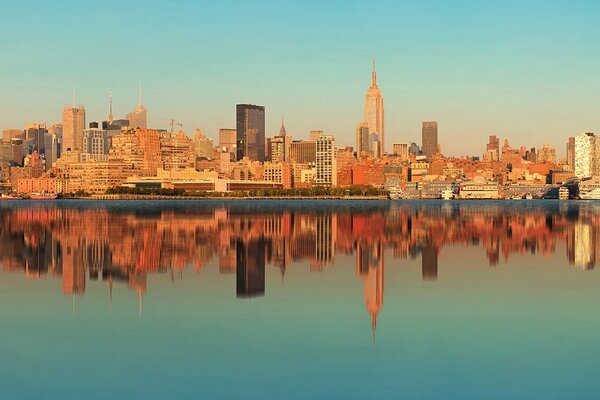 Fototapet reflectarea fermecătoare a New York-ului