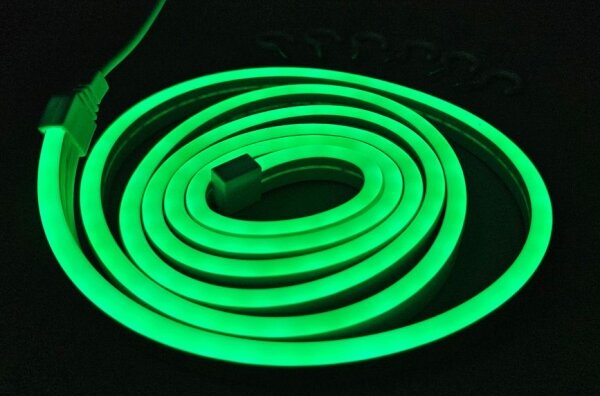 Bandă LED flexibilă NEON LED/5V 1,8 m verde