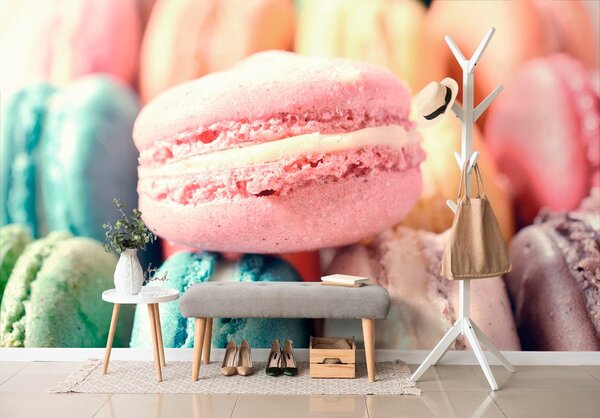Fototapet macarons colorate