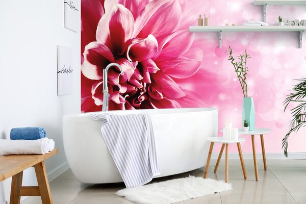 Tapet floare roz