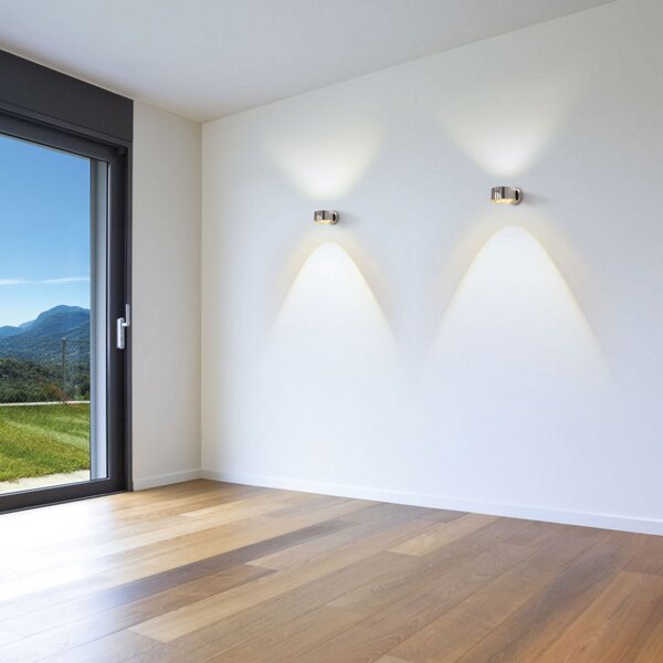 Top Light Aplică cu LED Puk Maxx Wall, cromat, reglabil, Metalic, Hol, Metal, Modern