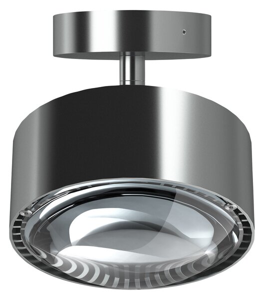 Top Light Puk Maxx Turn LED spot cu lentilă transparentă 1fl crom mat, reglabil, Gri, Camera de zi / sufragerie, Metal, Design