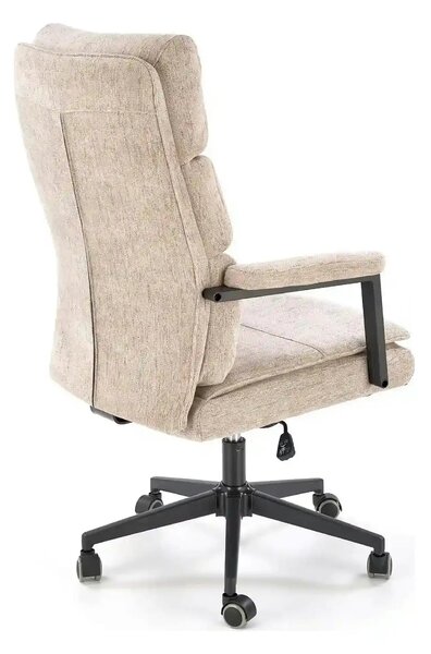 Scaun birou ADRIANO, bej, stofa clasica - Odin 28, 65x70x104/110 cm