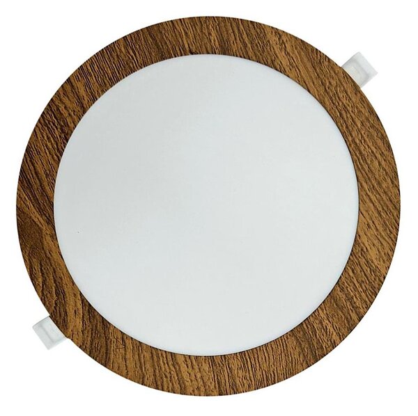 Corp de iluminat LED încastrat CIRCLE LED/18W/230V 4200K 22 cm maro