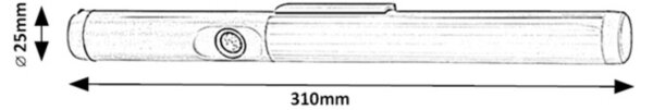 Rabalux 78031 - LED iluminator subdulap cu senzor RAKAR LED/3W/3,7V 4000K