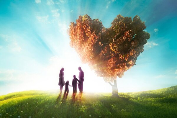 Tapet fericirea familiei