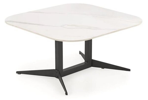 Masuta BORNA, alb/negru, ceramica/metal, 80x80x40 cm