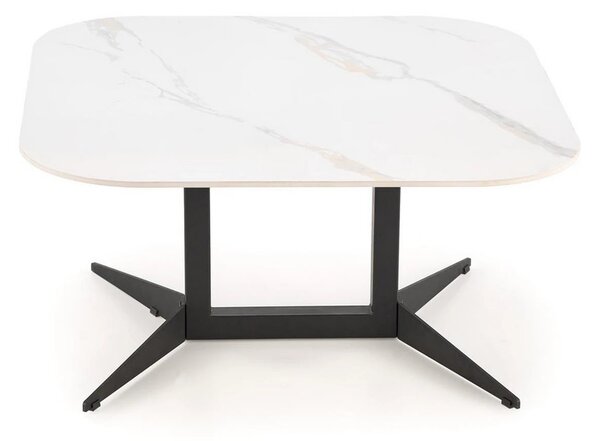 Masuta BORNA, alb/negru, ceramica/metal, 80x80x40 cm