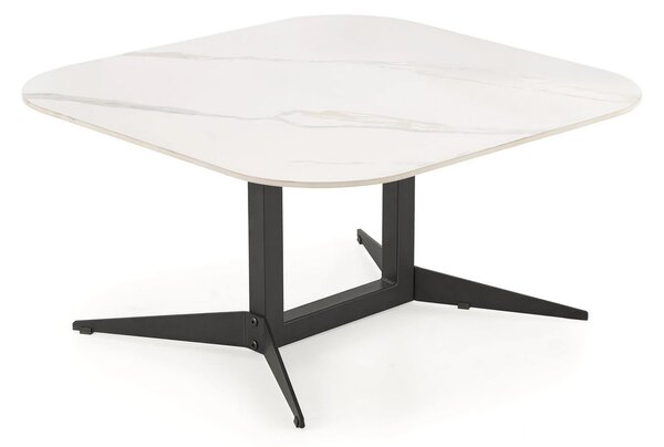 Masuta BORNA, alb/negru, ceramica/metal, 80x80x40 cm