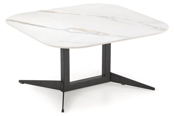 Masuta BORNA, alb/negru, ceramica/metal, 80x80x40 cm