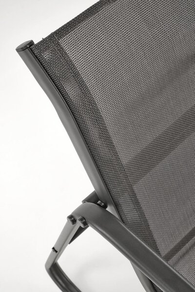 Set gradina CONOR, gri, plasa/sticla/metal, cu masuta, 2 scaune si can