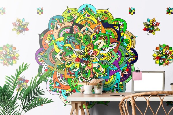 Tapet Mandala verde