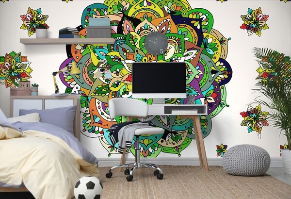 Tapet Mandala verde