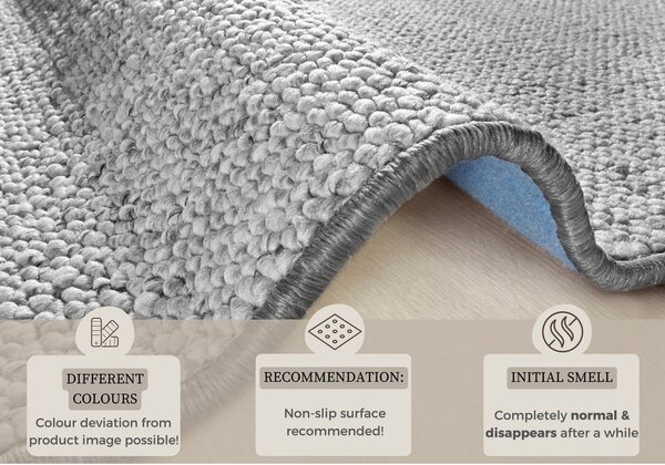 Covor gri 60x90 cm Wolly – BT Carpet