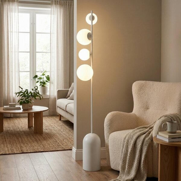 Lampadar ETNO, 4x G9/8W/230V, alb