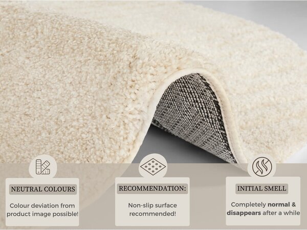 Covor Mint Rugs Norwalk Fergus, ø 160 cm, alb-crem