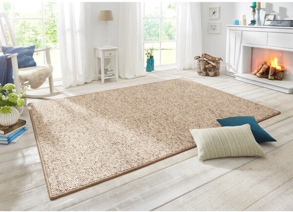Covor tip traversă maro deschis 80x200 cm Wolly – BT Carpet