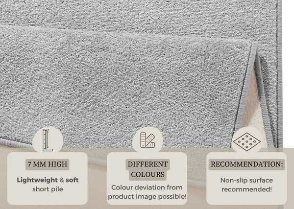 Covor tip traversă gri deschis 80x200 cm Fancy – Hanse Home
