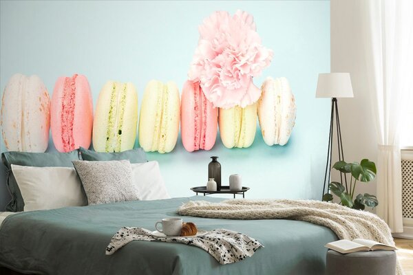 Fototapet macaroons delicioase