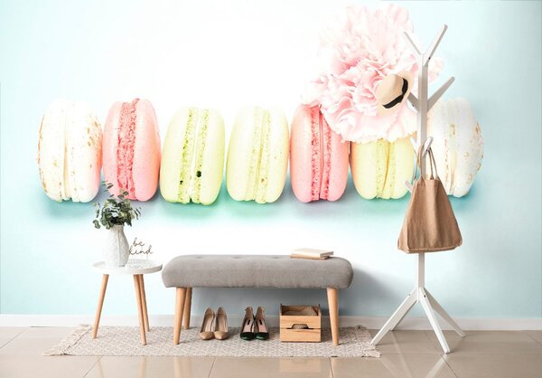 Fototapet macaroons delicioase