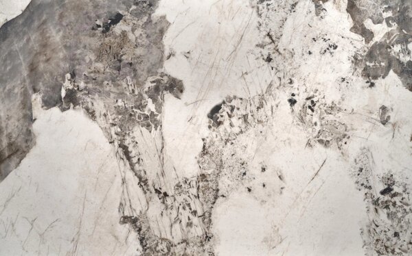 Masa living lux FERNANDO, alb/negru, ceramica/metal, 160/240x92x75 cm