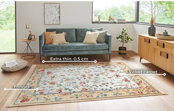 Covor bej din viscoză 160x230 cm Oriental – Nouristan
