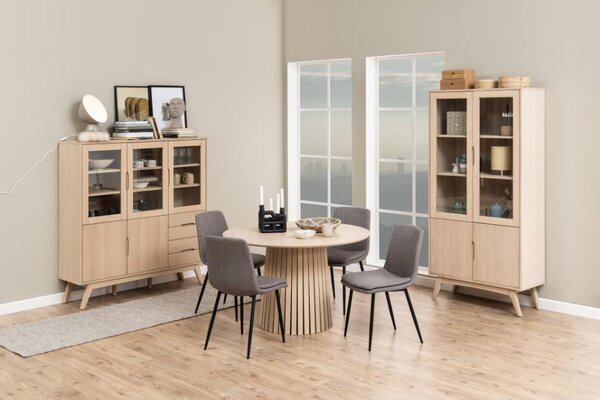 Scaun de dining Becca, gri