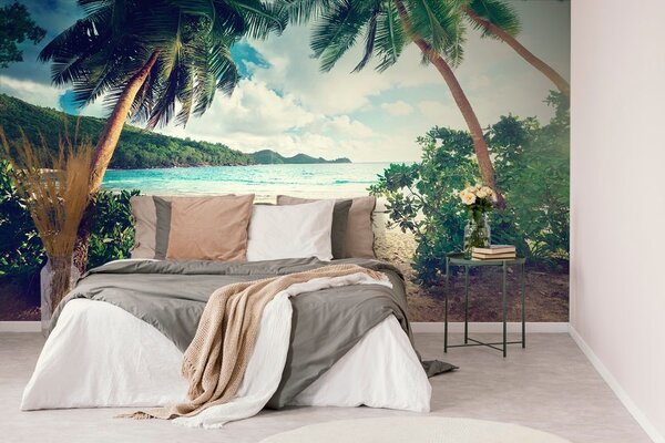 Fototapet apus de soare pe insula Seychelles