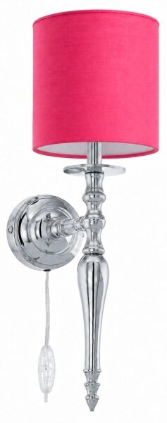 BRILAGI - Lampă de perete NUBILA 1xE27/60W/230V crom lucios/roz