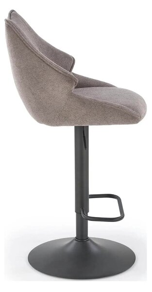 Scaun bar H122, gri - Vardo 11/negru, stofa clasica/metal, 50x54x96/11