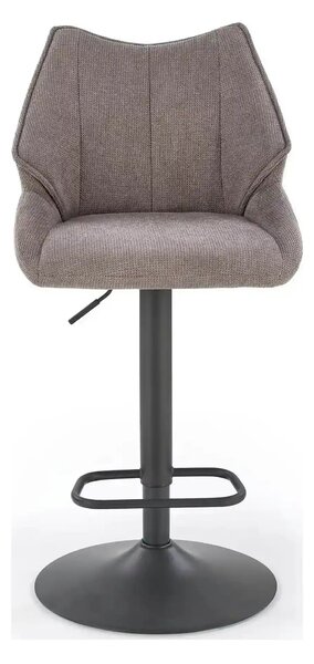 Scaun bar H122, gri - Vardo 11/negru, stofa clasica/metal, 50x54x96/11