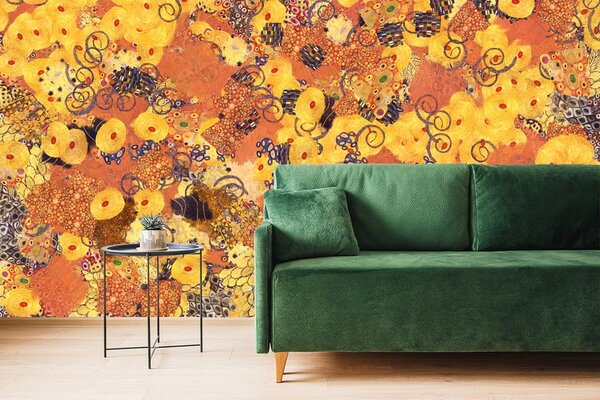 Tapet abstracție inspirată de G. Klimt