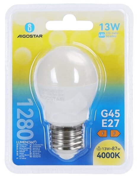 Bec LED G45 E27/13W/230V 4000K - Aigostar