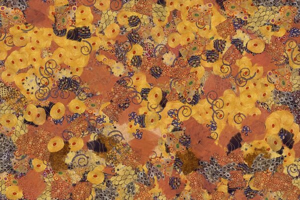 Tapet abstracție inspirată de G. Klimt