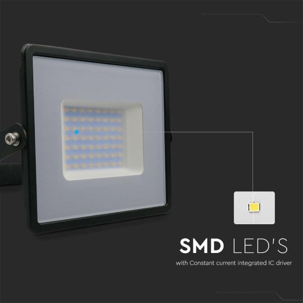 Proiector LED/50W/230V 6500K IP65 negru