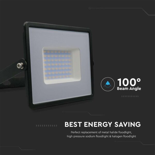 Proiector LED/50W/230V 6500K IP65 negru