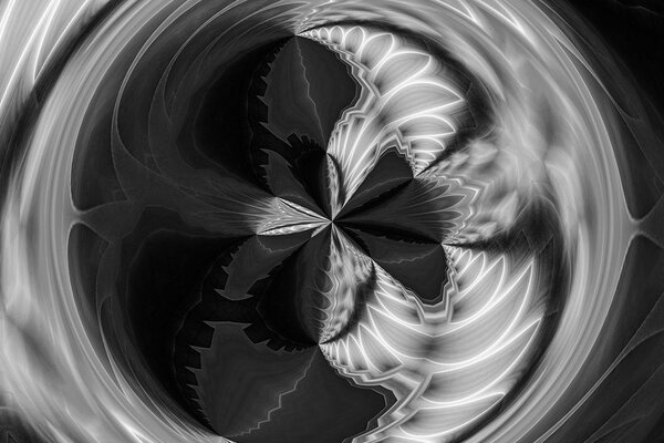 Tapet abstracție artistică în alb-negru