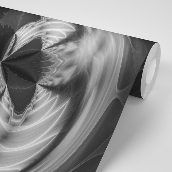 Tapet abstracție artistică în alb-negru