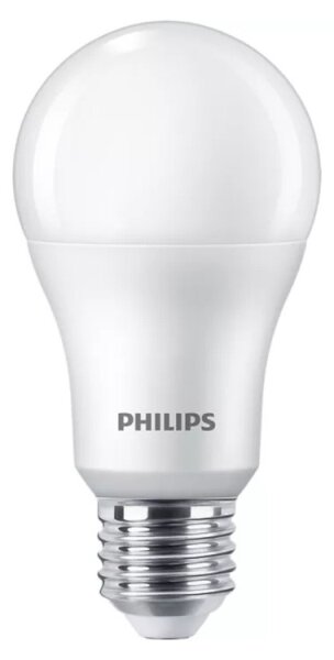 Set de 3 becuri LED Philips A60, soclu E27, 13 W, 230 V, 2700 K