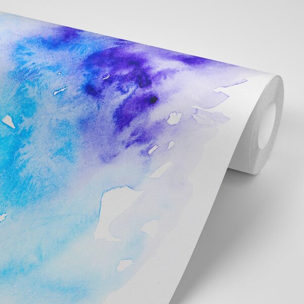 Tapet artă abstractă albastru-violet