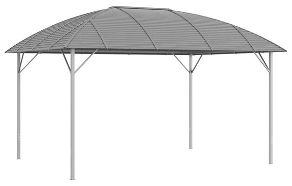 Pavilion cu acoperiș arcuit, antracit, 3x4 m