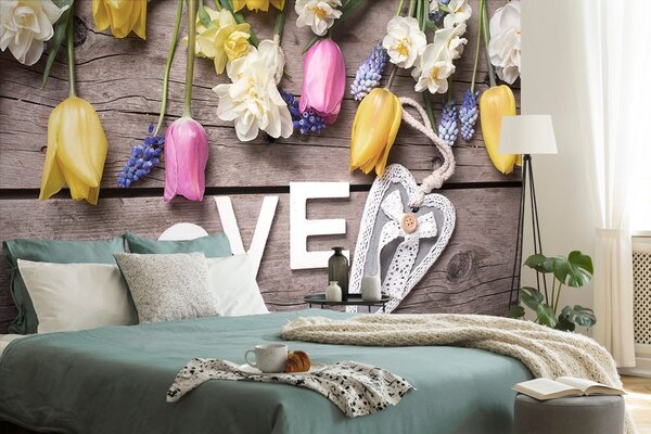 Tapet cu inscripția Love