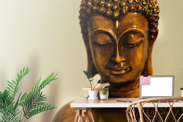 Fototapet cap de bronz al lui Buddha