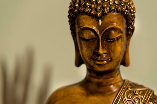 Fototapet cap de bronz al lui Buddha