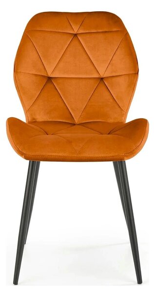 Scaun bucatarie material textil K453, caramiziu, 48x53x86 cm