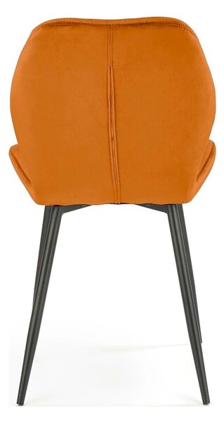 Scaun bucatarie material textil K453, caramiziu, 48x53x86 cm