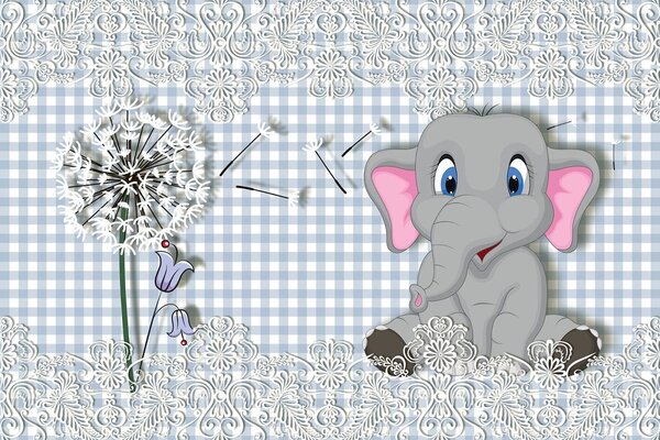 Tapet micul elefant