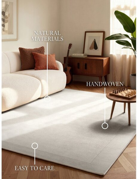 Covor crem țesut manual din amestesc de lână 120x180 cm Kari – Villeroy&Boch