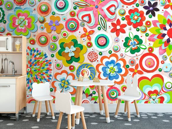 Tapet abstracția florilor