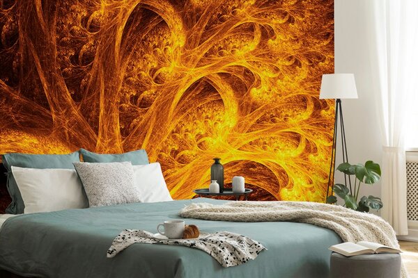 Tapet pădure abstractă